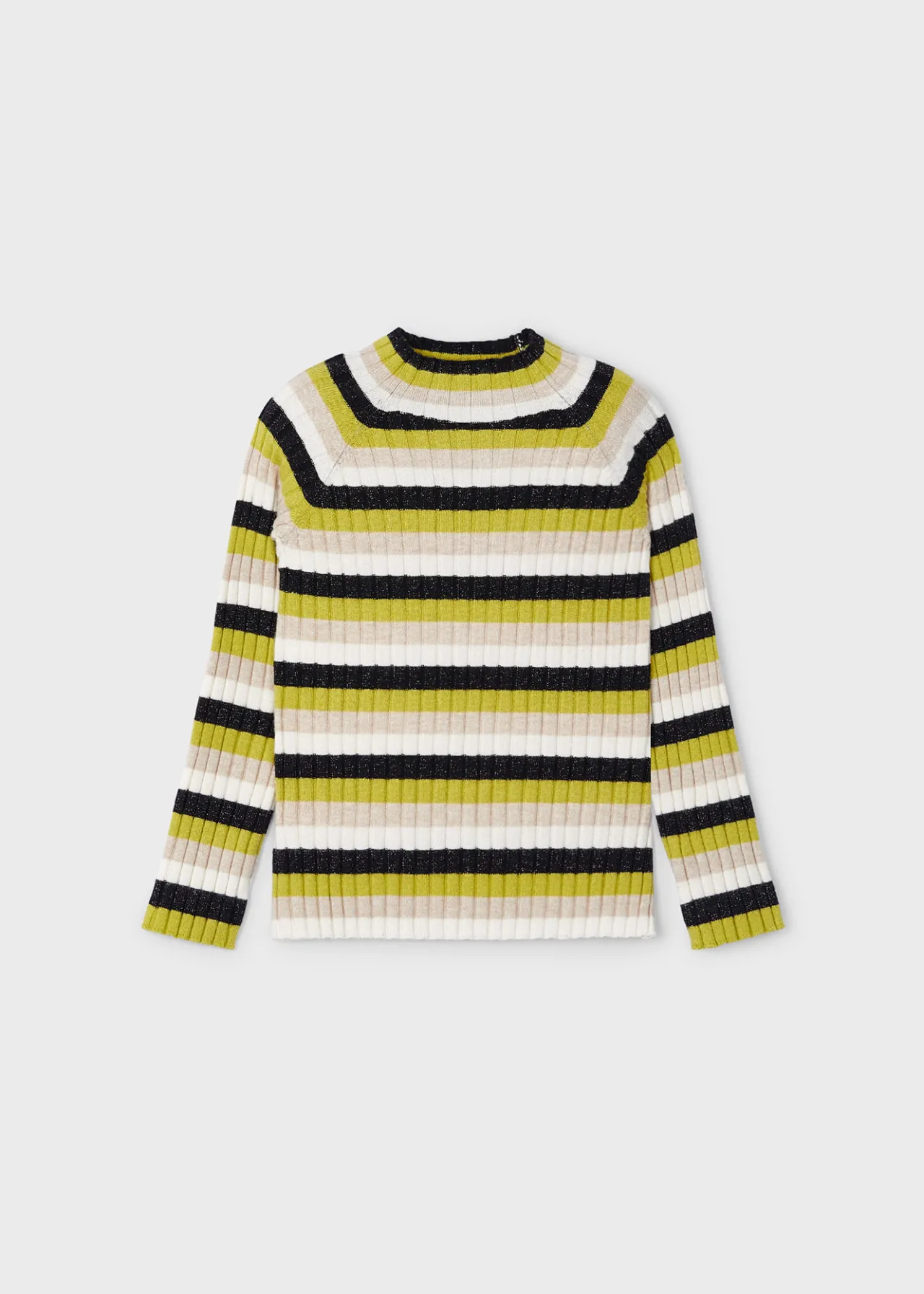 Mayoral Rib-knit mock turtleneck top girls