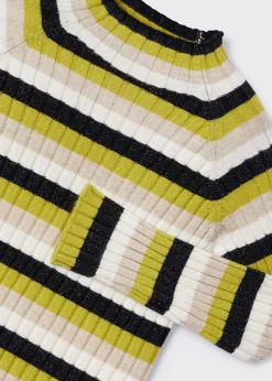 Mayoral Rib-knit mock turtleneck top girls