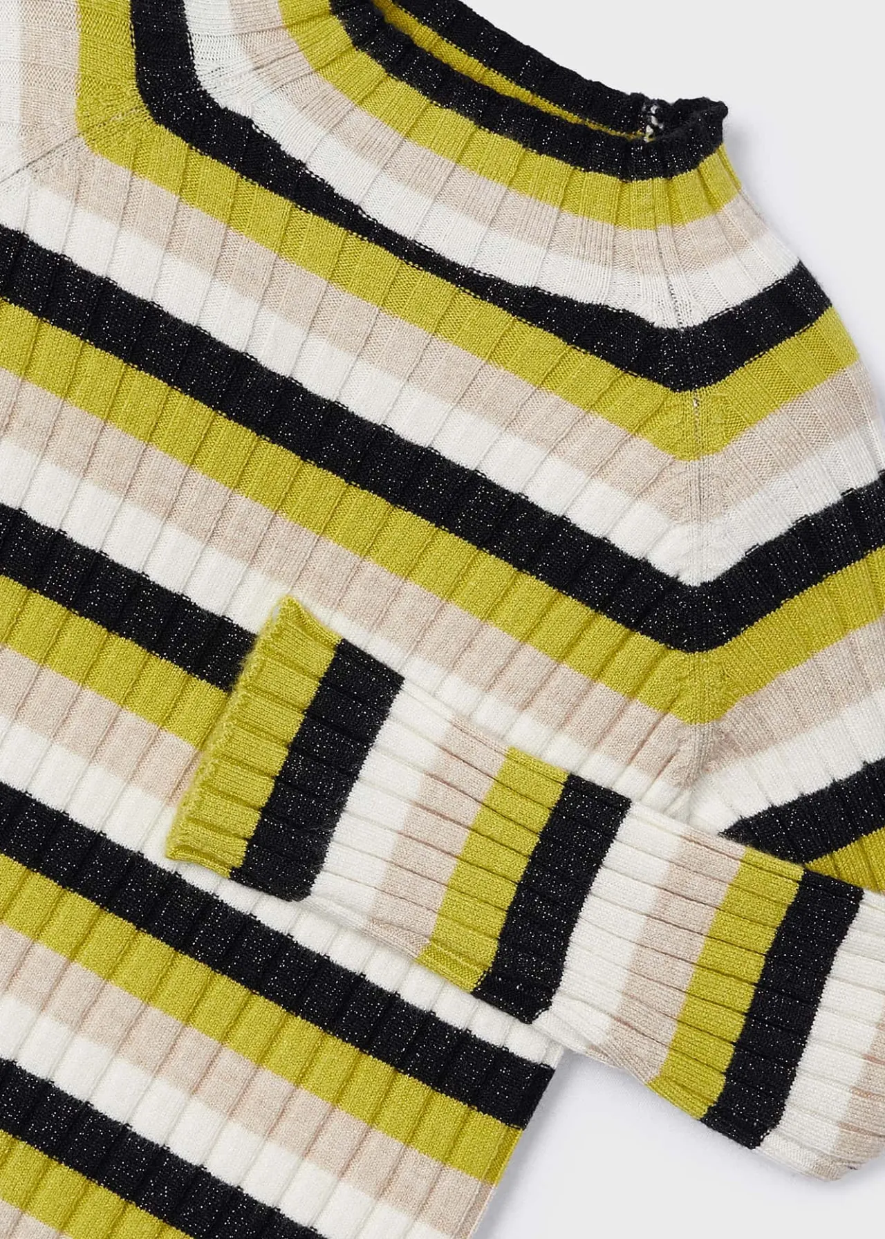 Mayoral Rib-knit mock turtleneck top girls