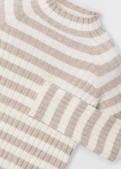 Mayoral Rib-knit mock turtleneck top girls