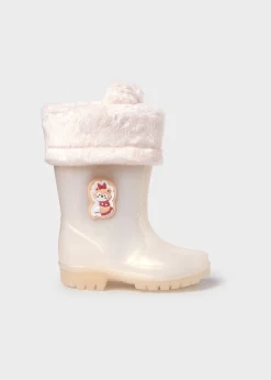BOY Mayoral Unisex Fur Lined Rain Boots